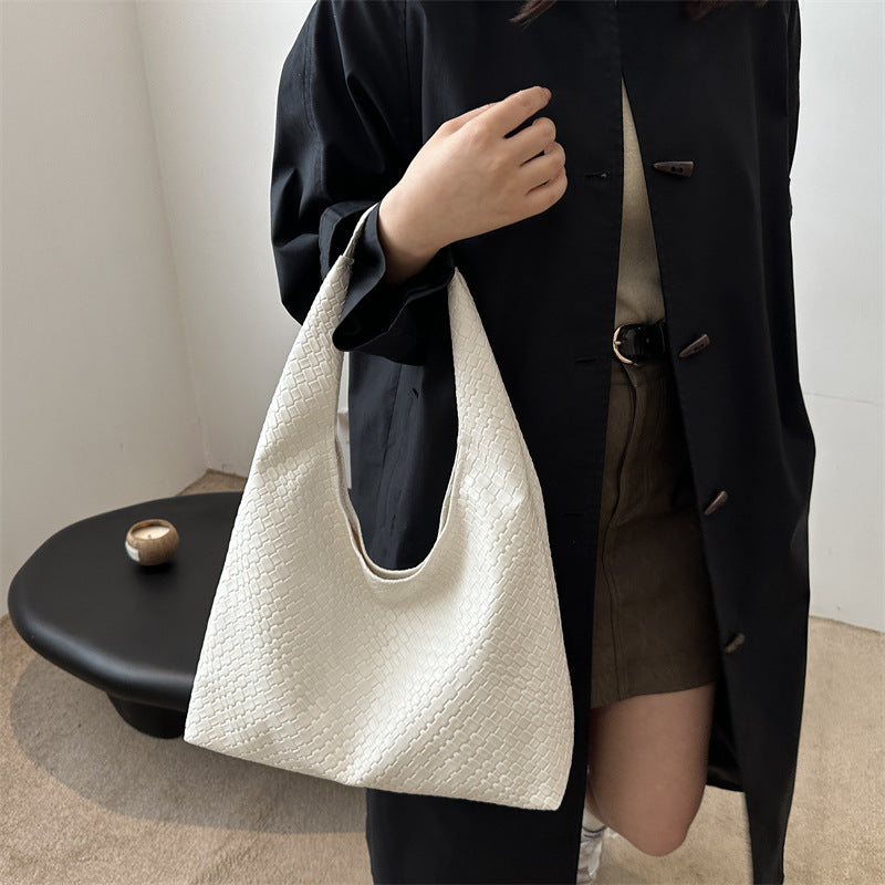 Sac à bandoulière simple rétro de grande capacité