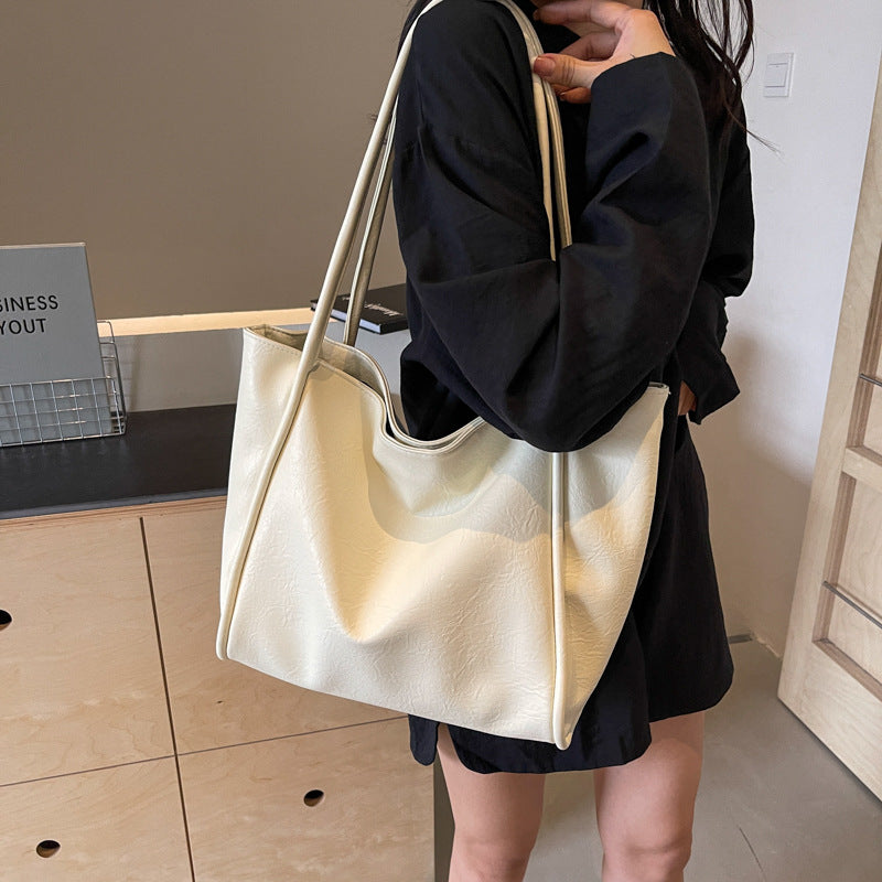 Grand Sac à bandoulière en cuir souple