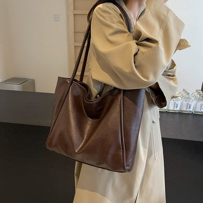 Grand Sac à bandoulière en cuir souple